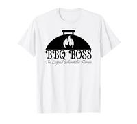 BBQ Boss The Legend Behind the Flames Barbacoa Smoker Dad Camiseta