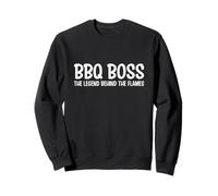 BBQ Boss The Legend Behind the Flames Barbacoa Smoker Dad Sudadera