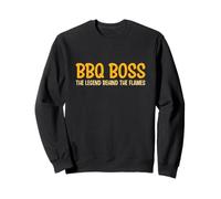 BBQ Boss The Legend Behind the Flames Barbacoa Smoker Dad Sudadera