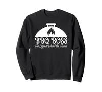 BBQ Boss The Legend Behind the Flames Barbacoa Smoker Dad Sudadera