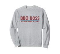 BBQ Boss The Legend Behind the Flames Barbacoa Smoker Dad Sudadera