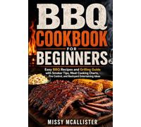 BBQ Cookbook for Beginners: Easy BBQ Recipes and Grilling Guide with Smoker Tips, Meat Cooking Charts, Fire Control, and Backyard Entertaining Ideas
