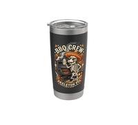 BBQ Crew Skeleton Pig Grill Beer Sombrero Gafas de sol 3 Vaso térmico de acero inoxidable de doble pared