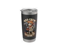 BBQ Crew Skeleton Pig Grill Beer Sombrero Gafas de sol 4 Vaso térmico de acero inoxidable de doble pared