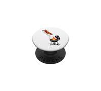 BBQ de Buceo con Salchicha voladora - Barbacoa Parrilla PopSockets PopGrip Adhesivo