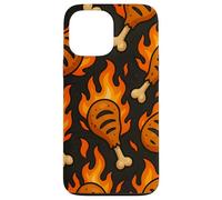 BBQ Drumstick Inferno Fire Cookout Meat Lover Style Carcasa para iPhone 13 Pro MAX