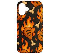 BBQ Drumstick Inferno Fire Cookout Meat Lover Style Carcasa para iPhone 16