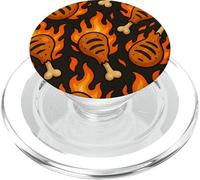 BBQ Drumstick Inferno Fire Cookout Meat Lover Style PopSockets PopGrip para MagSafe