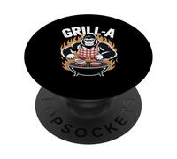 BBQ Gorilla Grill-A Funny Grill PopSockets PopGrip Adhesivo