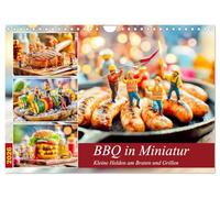 BBQ in Miniatur - Kleine Helden am Braten und Grillen (Wandkalender 2026 DIN A4 quer), CALVENDO Monatskalender: Kleine Helfer bereiten Grillgerichte zu witzig, lecker, einzigartig.