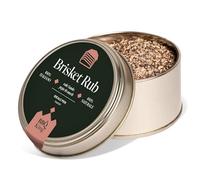 BBQ KING - Brisket Rub Envase de 70 g, adobo seco para barbacoa ideal para carne de ternera, para barbacoas texanas, set de especias para cocina 100% Made in Italy, mezcla técnica para cocción lenta