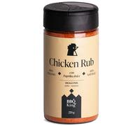 BBQ KING - Chicken Rub 215 Gr Pack, Dry Rub Bbq for Poultry Ideal for Barbecue and Grill, 100% Made in Italy Kitchen Spice Set, Mezcla de especias para carnes blancas (pollo, pavo, pato)