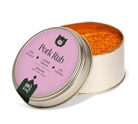 BBQ KING - Pork Rub Envase de 70 g, adobo seco para barbacoa para cerdo, pollo y verduras, 100% fabricado en Italia, con miel de Abruzzo, azúcar moscovado y pimentón