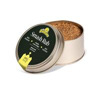 BBQ KING - Smash Rub Envase de 70 g, adobo seco para hamburguesas smash y filetes, 100% Made in Italy, con cebolla frita tostada, creado en colaboración con MrDobelina