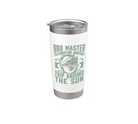 BBQ Master Celebrando Otro Viaje Alrededor del Sol BBQ Party Vaso térmico de acero inoxidable de doble pared