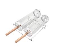 BBQ Net Grill Basket | Stainless Steel Barbecue Vegetable Cage | Grill Nesting Baskets | For Shrimps French Fries Camping Picnic Backyard Patio