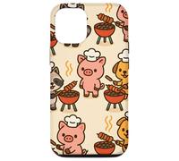 BBQ Party Animals Kawaii Grill Parade Summer Fun Carcasa para iPhone 12/12 Pro
