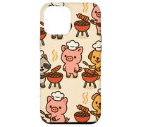 BBQ Party Animals Kawaii Grill Parade Summer Fun Carcasa para iPhone 12 Pro MAX