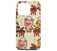 BBQ Party Animals Kawaii Grill Parade Summer Fun Carcasa para iPhone 13 Pro