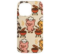 BBQ Party Animals Kawaii Grill Parade Summer Fun Carcasa para iPhone 14 Pro MAX