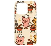 BBQ Party Animals Kawaii Grill Parade Summer Fun Carcasa para iPhone 15 Pro