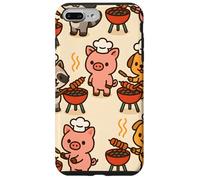 BBQ Party Animals Kawaii Grill Parade Summer Fun Carcasa para iPhone 7 Plus/8 Plus