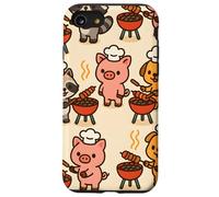 BBQ Party Animals Kawaii Grill Parade Summer Fun Carcasa para iPhone SE (2020) / 7/8