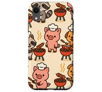 BBQ Party Animals Kawaii Grill Parade Summer Fun Carcasa para iPhone XR