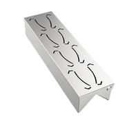 BBQ SMOKER BOX - Caja de fumadores para barbacoa al aire libre, caja infusor para humos Grill | Inserto gris de acero inoxidable con tapa abatible, fumadores de madera de madera para Cook