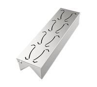 BBQ SMOKER BOX, SMOKER BOX PARA GRILL - Box fumador barbacoa para parrilla de pellets - para barbacoa de acero inoxidable con cómoda tapa con bisagra, añade el sabor Smokey BBQ