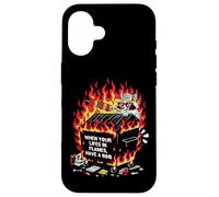 BBQ Team Trashpanda Dumpster Fire Raccoon Grill Crew Carcasa para iPhone 16