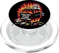 BBQ Team Trashpanda Dumpster Fire Raccoon Grill Crew PopSockets PopGrip para MagSafe