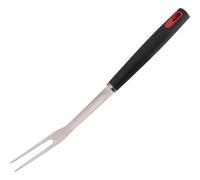 BBQ Tenedor Gril, 41 cm de largo, plateado/negro