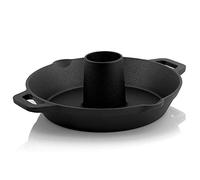 BBQ-Toro Asador de Pollos de Hierro Fundido | Ø 28 cm | Curado - pre-Seasoned | Asador de Aves para Parrilla y Horno | con Cono de Aroma y Bandeja de Goteo