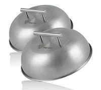 BBQ-TORO Campana para Hamburguesas | Ø 23 x 10,5 cm | Acero Inoxidable | Cubierta para Fundir Toppings | para Servir Alimentos | Tapa Cúpula Barbacoa (2)
