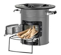 BBQ-Toro Horno de Cohetes Rakete #2 I Acero Inoxidable I Color Gris I Para Horno Holándes I Sartenes de Barbacoa