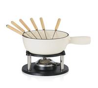 BBQ-Toro Juego de Fondue de Hierro Fundido | 6 Personas | 2 Litros | Set de Fondue 9 Piezas con Quemador y Tenedores | Set para Fondue de Queso, Set de Fondue de Carne, Set para Fondue de Chocolate