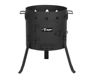 BBQ-Toro Kazan Estufa Ø 35 cm | Olla de Hierro Fundido para Estofados | Estufa de Camping Utschag | Cocina de Campo, Cocina Exterior, Horno de Gulash | Horno de Fuego, Caldera, Chimenea