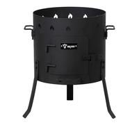 BBQ-Toro Kazan Estufa Ø 45 cm | Olla de Hierro Fundido para Estofados | Estufa de Camping Utschag | Cocina de Campo, Cocina Exterior, Horno de Gulash | Horno de Fuego, Caldera, Chimenea