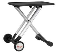 BBQ-Toro Mesa plegable con carro para barbacoa, color negro, 65 x 41 x 65 cm, mesa auxiliar de aluminio con superficie de trabajo de metal, carrito con ruedas, mesa de barbacoa y cocina al aire libre,