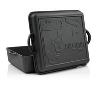 BBQ-Toro Olla Rectangular de Hierro Fundido | 9,5 litros | Curado - pre-Seasoned | Asador con Tapa | Horno Holandés, Dutch Oven
