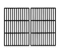 BBQ-Toro Parrilla de hierro fundido (2 unidades) | Esmaltada | 27,5 x 41,5 cm cada una | Parrilla de hierro fundido para barbacoa de gas | Apta para Tepro Toronto, Aktiva Angular, El Fuego Montreal