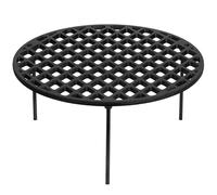 BBQ-Toro Parrilla de hierro fundido de 45 cm de diámetro con 3 patas, redonda, posavasos holandés, accesorios para barbacoa, trípode, rejilla de hierro fundido, soporte para ollas, rejilla, rejilla