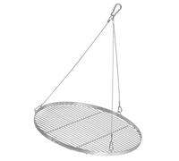 BBQ-Toro Parrilla redonda de acero inoxidable | Ø 60 cm | Rejilla colgante con cuerda | Parrilla para trípode de barbacoa | Rejilla exterior, accesorios de barbacoa