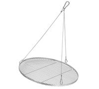 BBQ-Toro Parrilla redonda de acero inoxidable | Ø 70 cm | Rejilla colgante con cuerda | Parrilla para trípode de barbacoa | Rejilla exterior, accesorios de barbacoa
