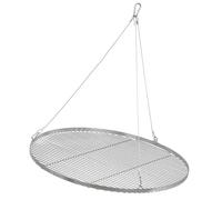 BBQ-Toro Parrilla redonda de acero inoxidable | Ø 80 cm | Rejilla colgante con cuerda | Parrilla para trípode de barbacoa | Rejilla exterior, accesorios de barbacoa