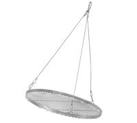 BBQ-Toro Parrilla redonda de acero inoxidable, diámetro de 50 cm, parrilla con suspensión de cuerda, rejilla colgante para parrilla giratoria, parrilla colgante para trípode, parrilla para barbacoa