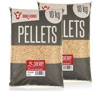 BBQ-Toro Pellets de 100% Madera de Cerezo I Fumador I Barbacoa I Ahumador I Smoker I Horno de Pizza I Sistemas de Calefacción (20.00)