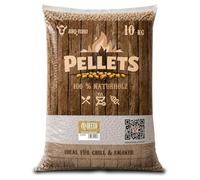 BBQ-Toro Pellets para barbacoa de haya 100% madera de haya, pellets de madera para barbacoa, ahumador, horno de pizza y tubo de fuego, pellets de haya, pellets para ahumar, pellets de madera para
