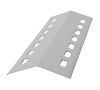 BBQ-TORO Placa de Calor de Acero Inoxidable para Barbacoa de Gas | Color Plata | Distribuidor de Llama | Cubierta Quemador Parrilla | Tapa de Quemador para ASIN: B007I48TE0 y ASIN: B003E4E4GA